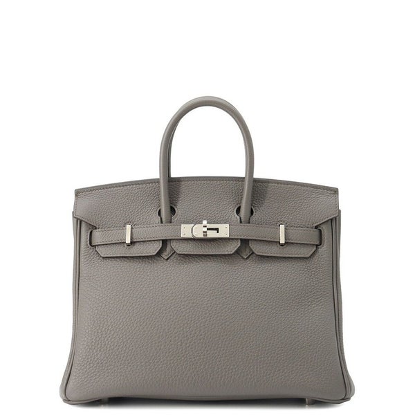 エルメス バーキン25 エタン/シルバー金具 トゴ U刻印 HERMES Birkin ハンドバッグ