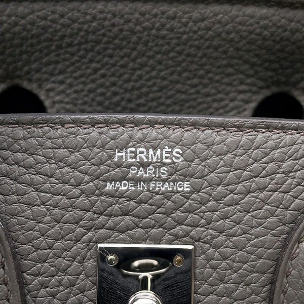 エルメス バーキン25 エタン/シルバー金具 トゴ U刻印 HERMES Birkin ハンドバッグ