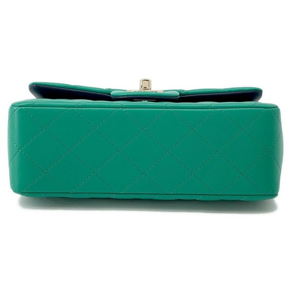 シャネル チェーンショルダーバッグ マトラッセ ココマーク トップハンドル ミニフラップ ラムスキン AS2431 CHANEL バイカラー