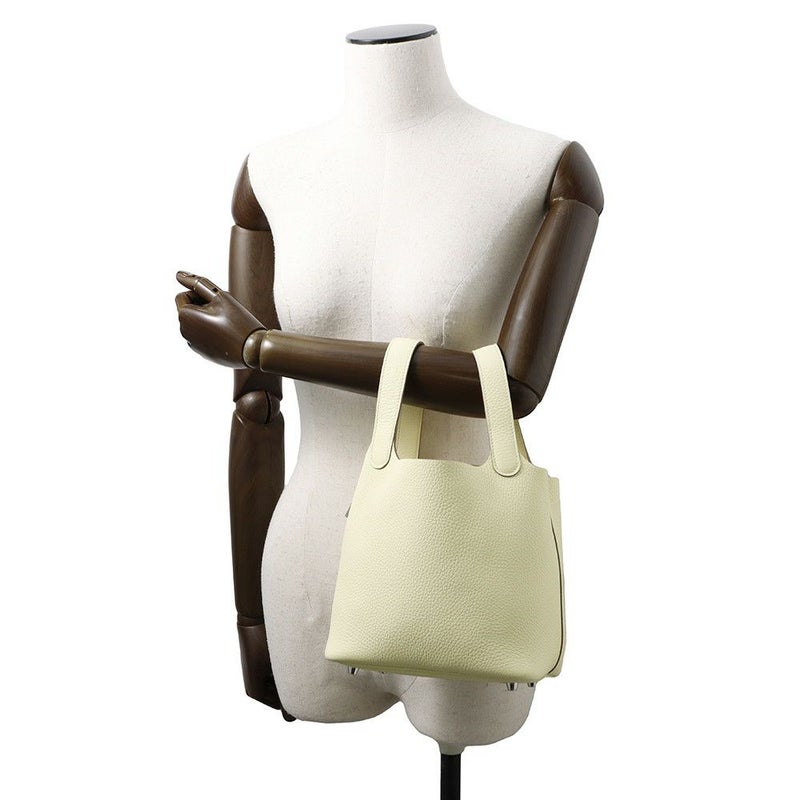 エルメス ハンドバッグ ピコタンロックPM ジョーヌミルトン/シルバー金具 トリヨンクレマンス W刻印