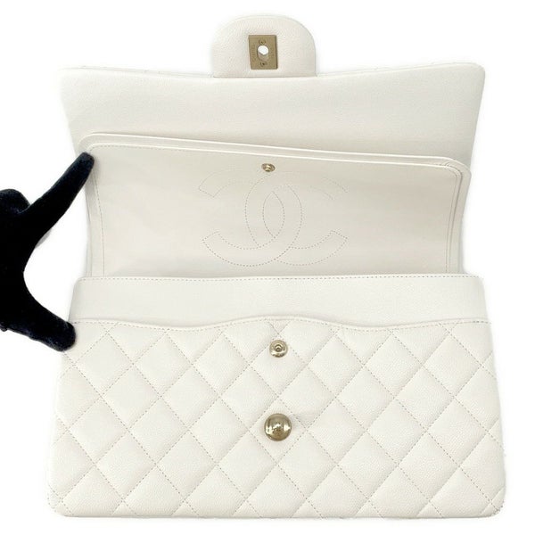 シャネル チェーンショルダーバッグ ココマーク マトラッセ30 キャビアスキン A58600 CHANEL