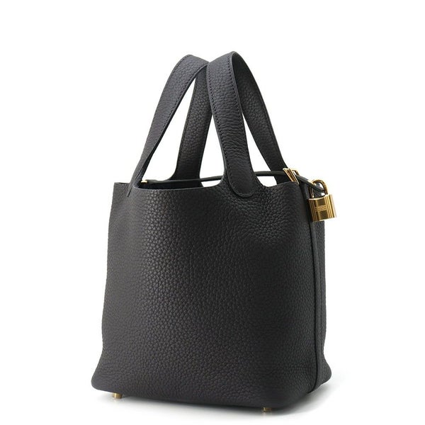 エルメス ハンドバッグ ピコタンロックPM プルノワール/ゴールド金具 トリヨンクレマンス W刻印