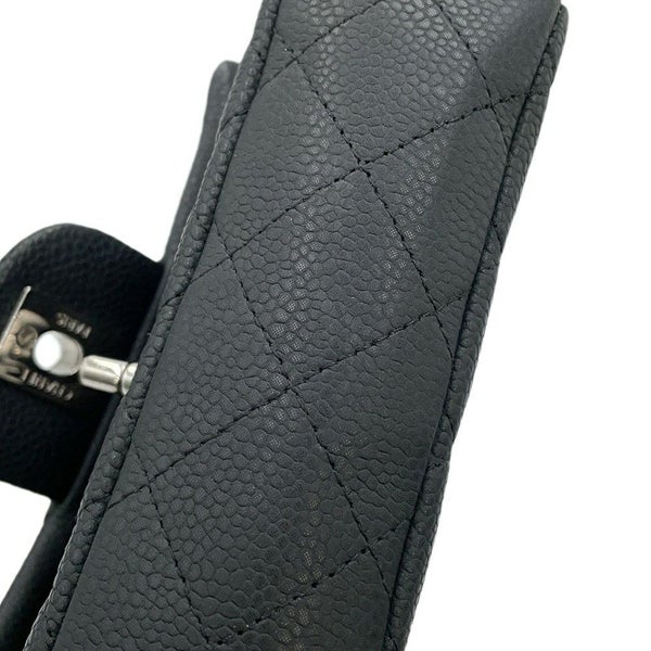 シャネル チェーンショルダーバッグ ココマーク エクストラ ミニマトラッセ マットキャビアスキンA65050 CHANEL 黒