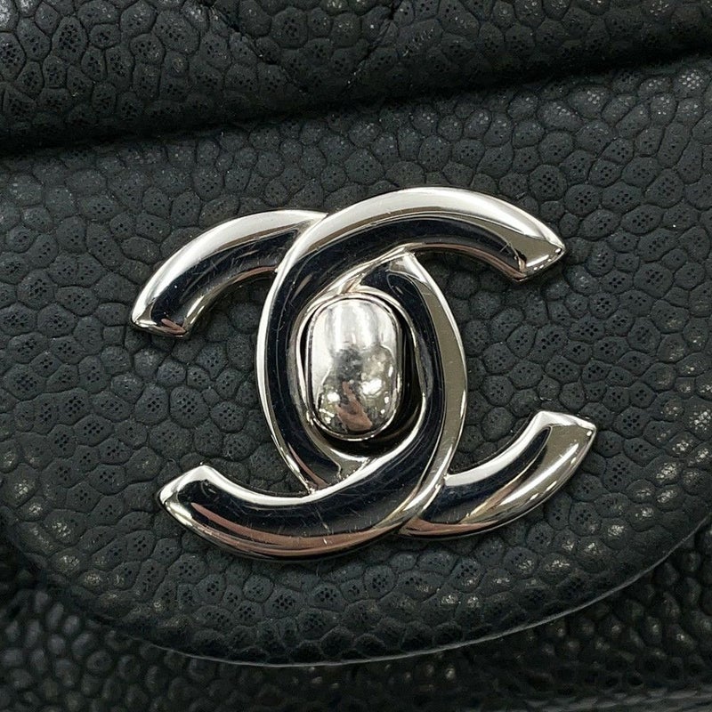 シャネル チェーンショルダーバッグ ココマーク エクストラ ミニマトラッセ マットキャビアスキンA65050 CHANEL 黒