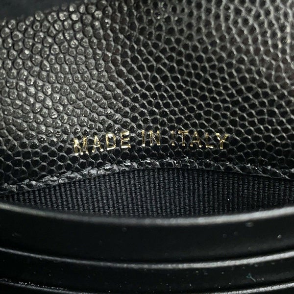 シャネル 二つ折り財布 ココマーク スモール フラップ ウォレット キャビアスキン AP4709 CHANEL 黒