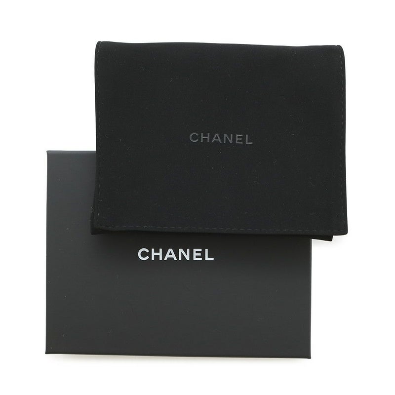 シャネル 二つ折り財布 ココマーク スモール フラップ ウォレット キャビアスキン AP4709 CHANEL 黒