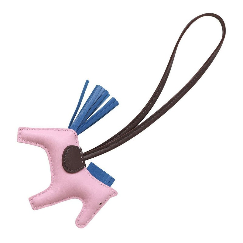 エルメス バッグチャーム ロデオPM モーヴシルベストル/ルージュセリエ/ブルーサフィール ラムスキン HERMES