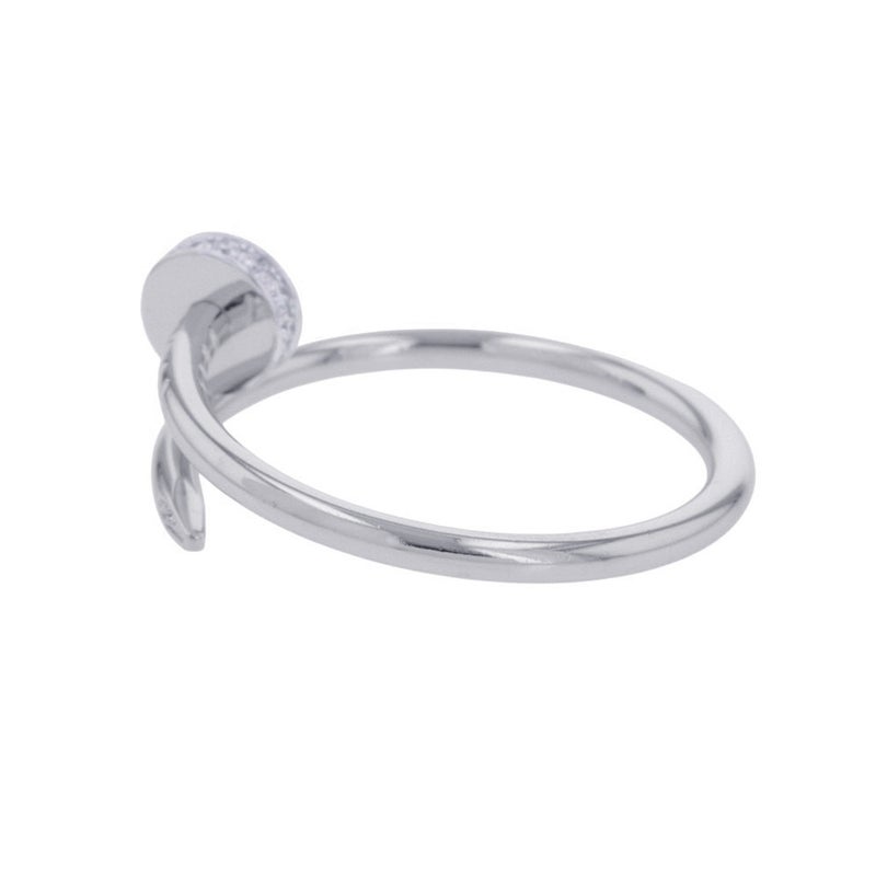 カルティエ リング ジュスト アン クル SM スモールモデル ダイヤモンド 計0.08ct K18WG サイズ57 B4245000 Cartier 指輪