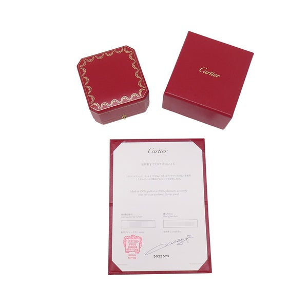 カルティエ リング ジュスト アン クル SM スモールモデル ダイヤモンド 計0.08ct K18WG サイズ57 B4245000 Cartier 指輪