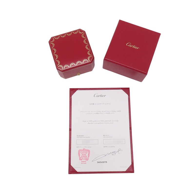 カルティエ リング ジュスト アン クル SM スモールモデル ダイヤモンド 計0.08ct K18WG サイズ57 B4245000 Cartier 指輪