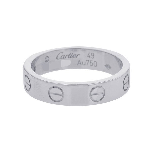 カルティエ リング LOVE リング SM スモール ダイヤ 1P 0.02ct K18WG サイズ49 B4050500 Cartier 指輪 ラブリング