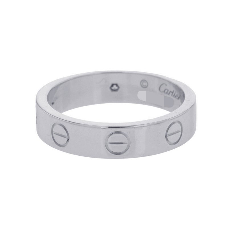 カルティエ リング LOVE リング SM スモール ダイヤ 1P 0.02ct K18WG サイズ49 B4050500 Cartier 指輪 ラブリング