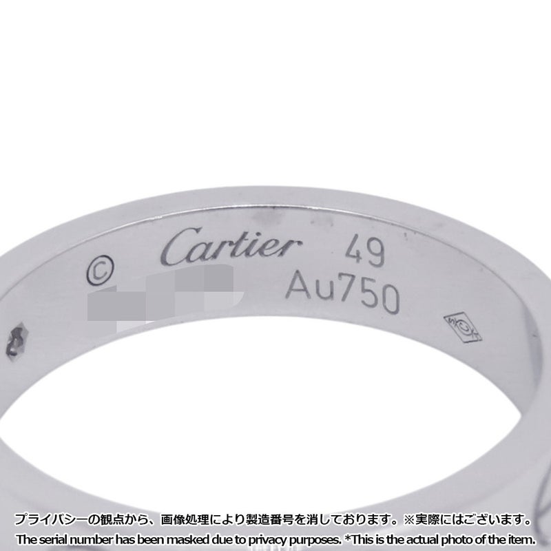 カルティエ リング LOVE リング SM スモール ダイヤ 1P 0.02ct K18WG サイズ49 B4050500 Cartier 指輪 ラブリング
