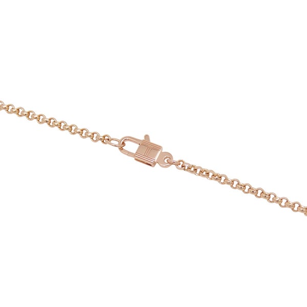 エルメス ネックレス クルー・ド・フォルジュ ドゥブルトゥール ダイヤ 69P 計1.13ct K18PGピンクゴールド HERMES ペンダント