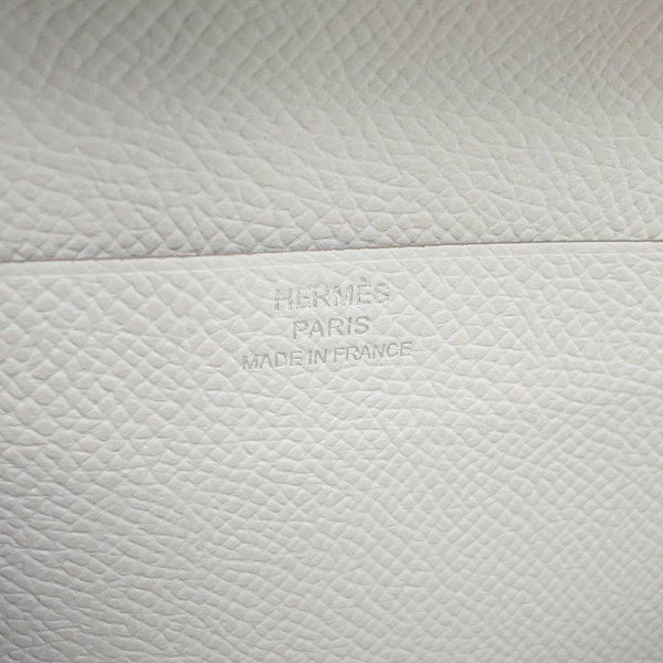 エルメス 長財布 ベアンスフレ マチ有り グリスペール/シルバー金具 ヴォーエプソン B刻印 HERMES 財布