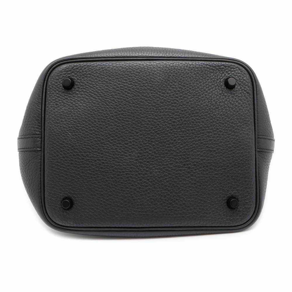 エルメス ハンドバッグ ピコタンロックMM ソーブラック/ブラック金具