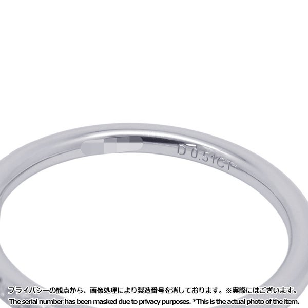 ハリーウィンストン リング ラウンドカット マイクロパヴェ ダイヤ 中石0.51ct Pt950プラチナ サイズ約12.5号 GIA鑑定書付き