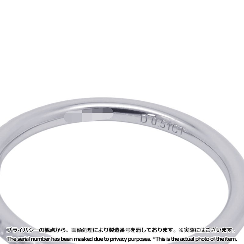 ハリーウィンストン リング ラウンドカット マイクロパヴェ ダイヤ 中石0.51ct Pt950プラチナ サイズ約12.5号 GIA鑑定書付き