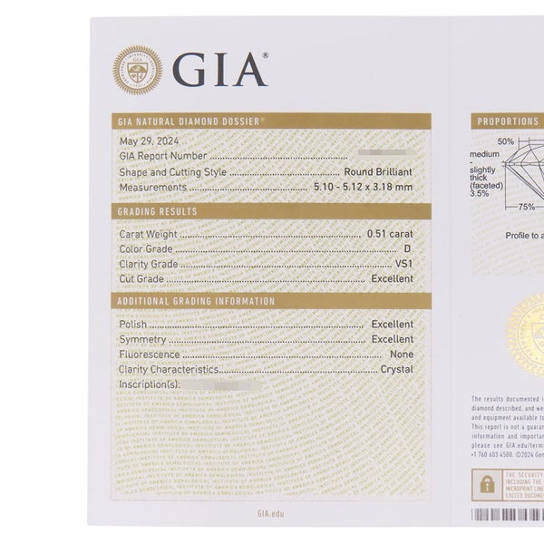 ハリーウィンストン リング ラウンドカット マイクロパヴェ ダイヤ 中石0.51ct Pt950プラチナ サイズ約12.5号 GIA鑑定書付き