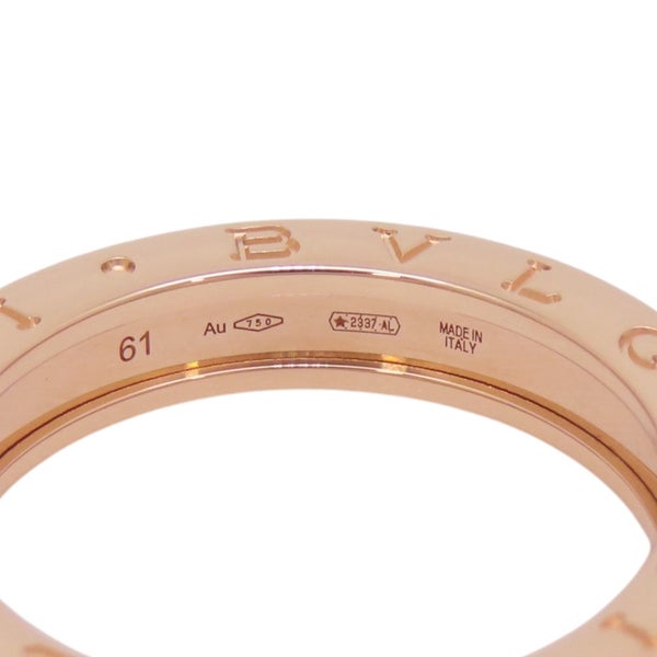 ブルガリ リング ビーゼロワン B-zero1 1バンド K18PGピンクゴールド サイズ61 336002 BVLGARI 指輪 ジュエリー