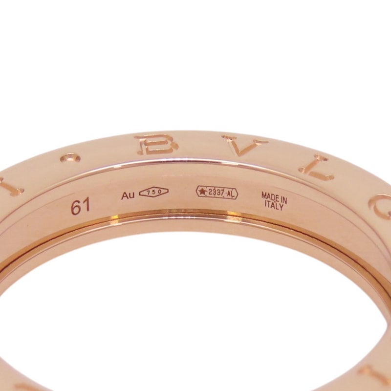 ブルガリ リング ビーゼロワン B-zero1 1バンド K18PGピンクゴールド サイズ61 336002 BVLGARI 指輪 ジュエリー