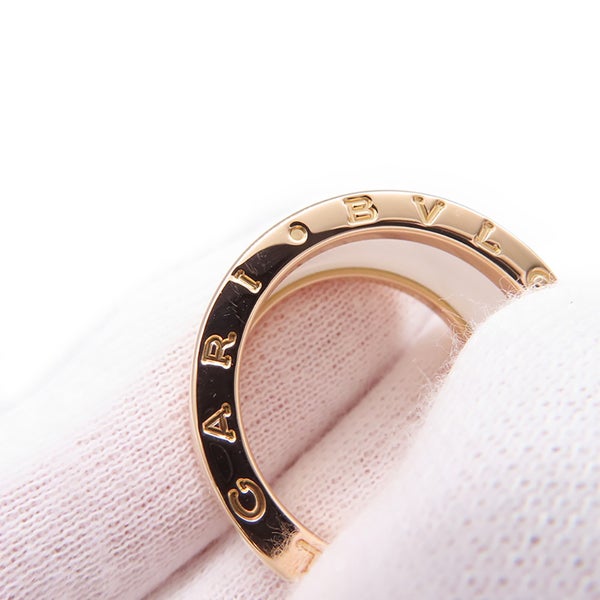 ブルガリ リング ビーゼロワン B-ZERO1 4バンド K18PGピンクゴールド/ホワイトセラミック リングサイズ57 BVLGARI 指輪