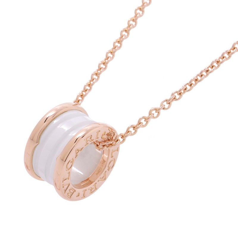 ブルガリ ネックレス ビーゼロワン B-zero1 K18PGピンクゴールド/ホワイトセラミック 346082 BVLGARI ジュエリー