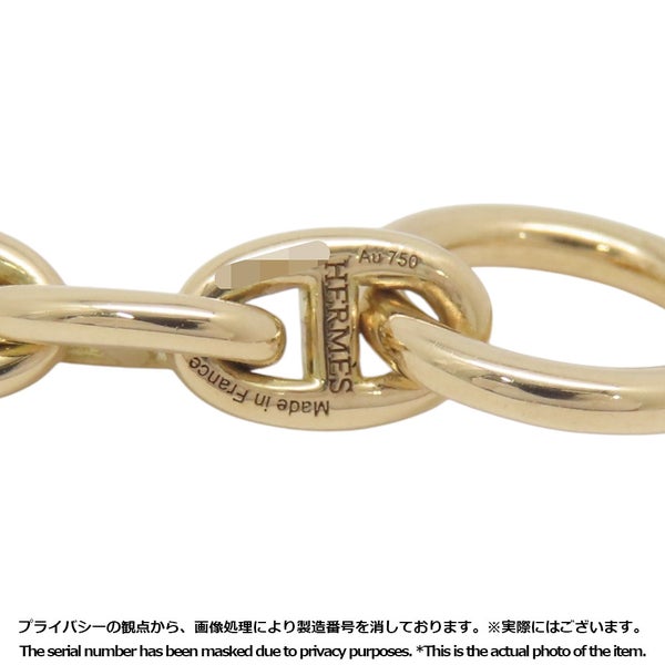 エルメス ブレスレット シェーヌダンクル TPM 22コマ K18YGイエローゴールド HERMES ジュエリー