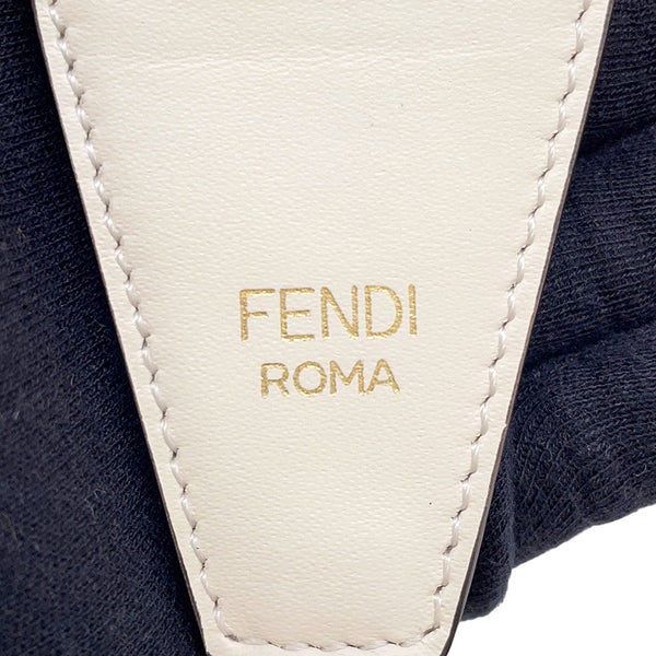 フェンディ ショルダーストラップ ズッカ FFロゴ ストラップ ユー キャンバス FENDI ストラップ 白 黒