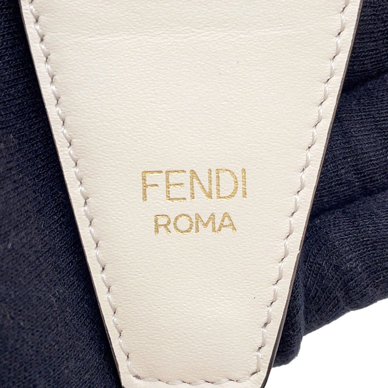 フェンディ ショルダーストラップ ズッカ FFロゴ ストラップ ユー キャンバス FENDI ストラップ 白 黒