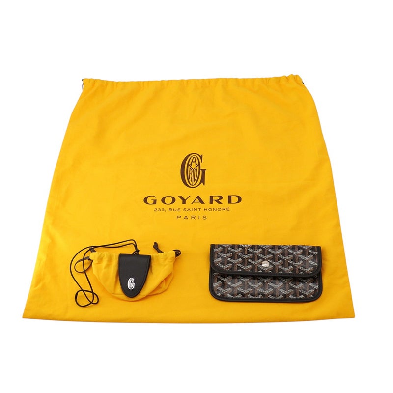 ゴヤール トートバッグ サンルイPM クリップ付 PVC/レザー STLCROPMLTY01CL01P GOYARD ポーチ付き