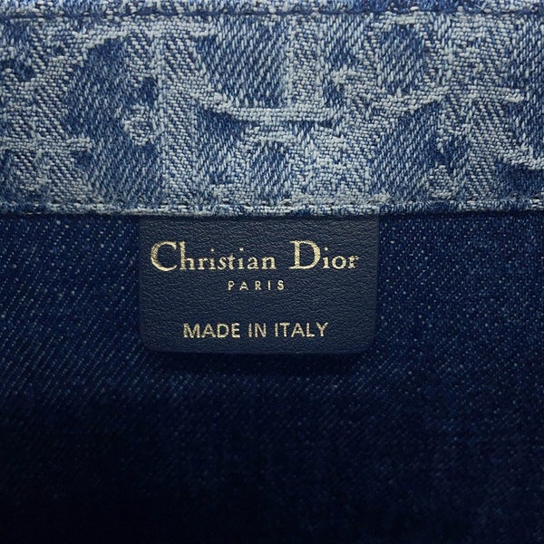 クリスチャン・ディオール トートバッグ デニム ブックトート ミディアム キャンバス Christian Dior バッグ