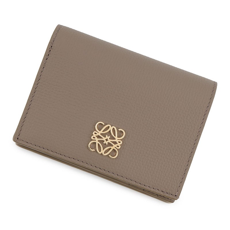 ロエベ 二つ折り財布 アナグラム コンパクト ウォレット ペブルグレインカーフレザー C821NCWX03 LOEWE