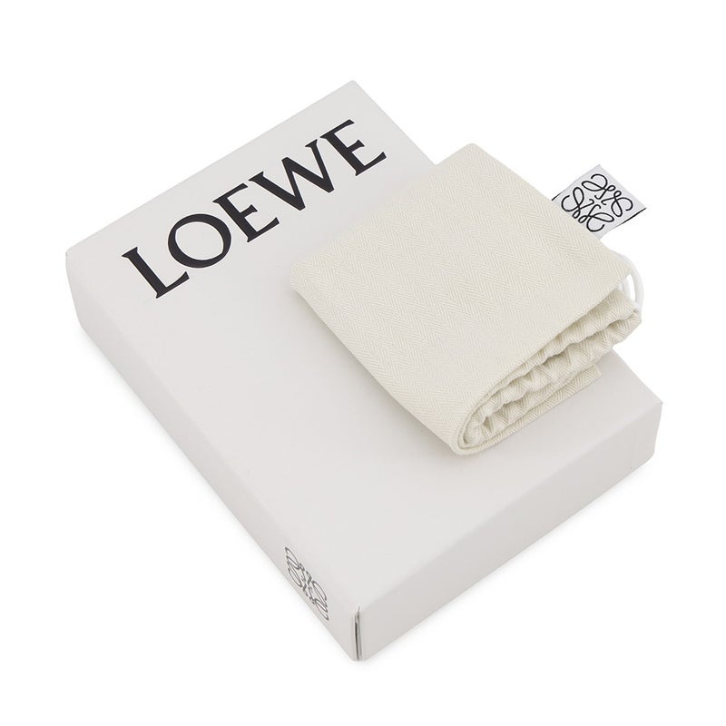 ロエベ 二つ折り財布 アナグラム コンパクト ウォレット ペブルグレインカーフレザー C821NCWX03 LOEWE