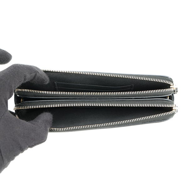 シャネル チェーンウォレット CCフィリグリー キャビアスキン A84450 CHANEL 長財布 黒