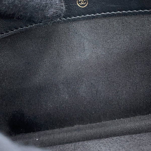 シャネル チェーンウォレット CCフィリグリー キャビアスキン A84450 CHANEL 長財布 黒