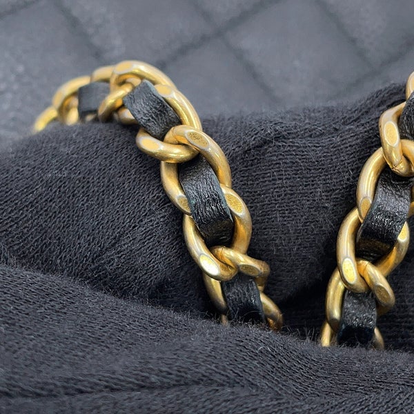 シャネル チェーンウォレット CCフィリグリー キャビアスキン A84450 CHANEL 長財布 黒