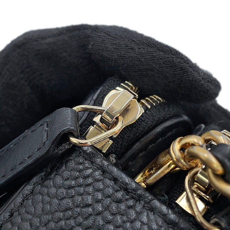 シャネル チェーンウォレット CCフィリグリー キャビアスキン A84450 CHANEL 長財布 黒