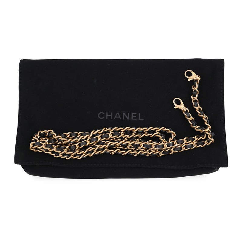 シャネル チェーンウォレット CCフィリグリー キャビアスキン A84450 CHANEL 長財布 黒