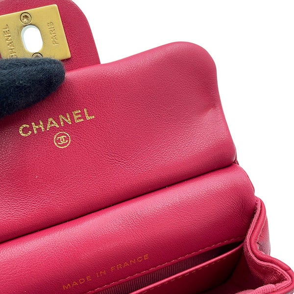 シャネル チェーンショルダーバッグ マトラッセ ココマーク ラムスキン AP2271 CHANEL