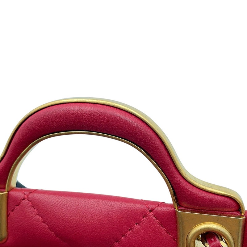 シャネル チェーンショルダーバッグ マトラッセ ココマーク ラムスキン AP2271 CHANEL