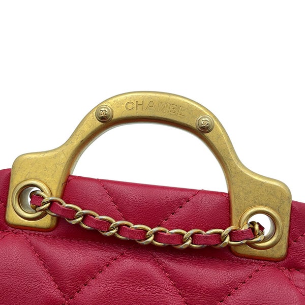 シャネル チェーンショルダーバッグ マトラッセ ココマーク ラムスキン AP2271 CHANEL