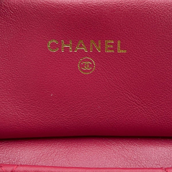 シャネル チェーンショルダーバッグ マトラッセ ココマーク ラムスキン AP2271 CHANEL