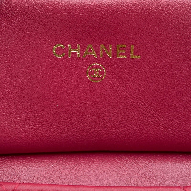 シャネル チェーンショルダーバッグ マトラッセ ココマーク ラムスキン AP2271 CHANEL