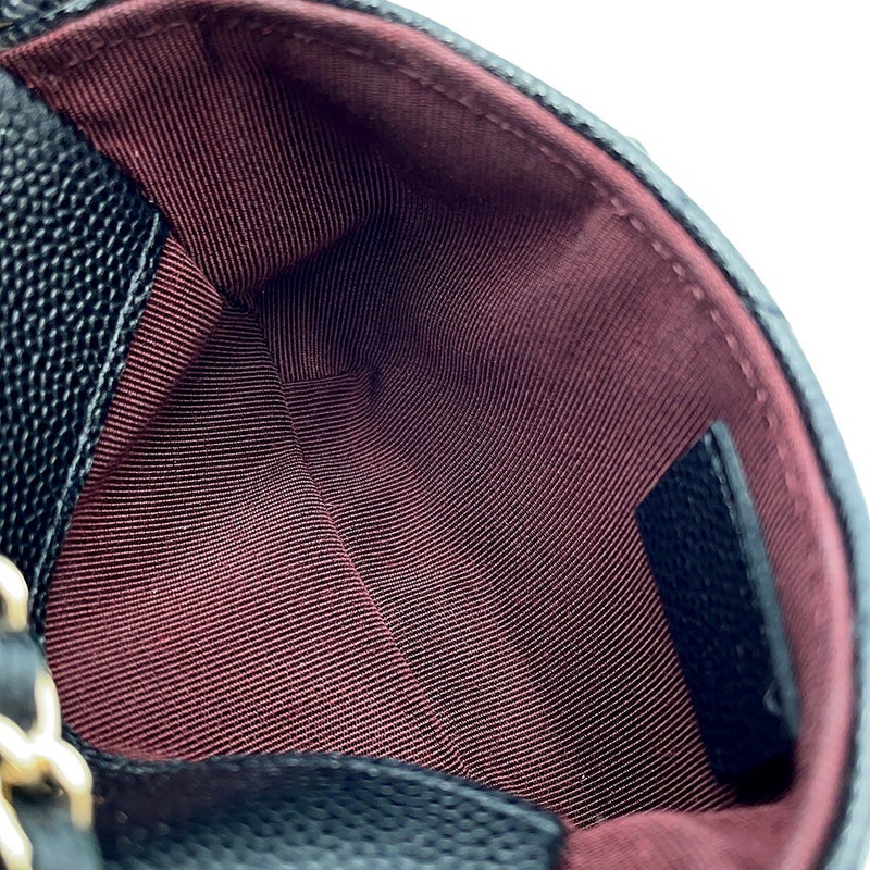 シャネル ウエストポーチ マトラッセ ココマーク キャビアスキン AP1952 CHANEL ベルトバッグ 黒