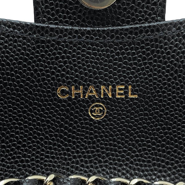 シャネル ウエストポーチ マトラッセ ココマーク キャビアスキン AP1952 CHANEL ベルトバッグ 黒