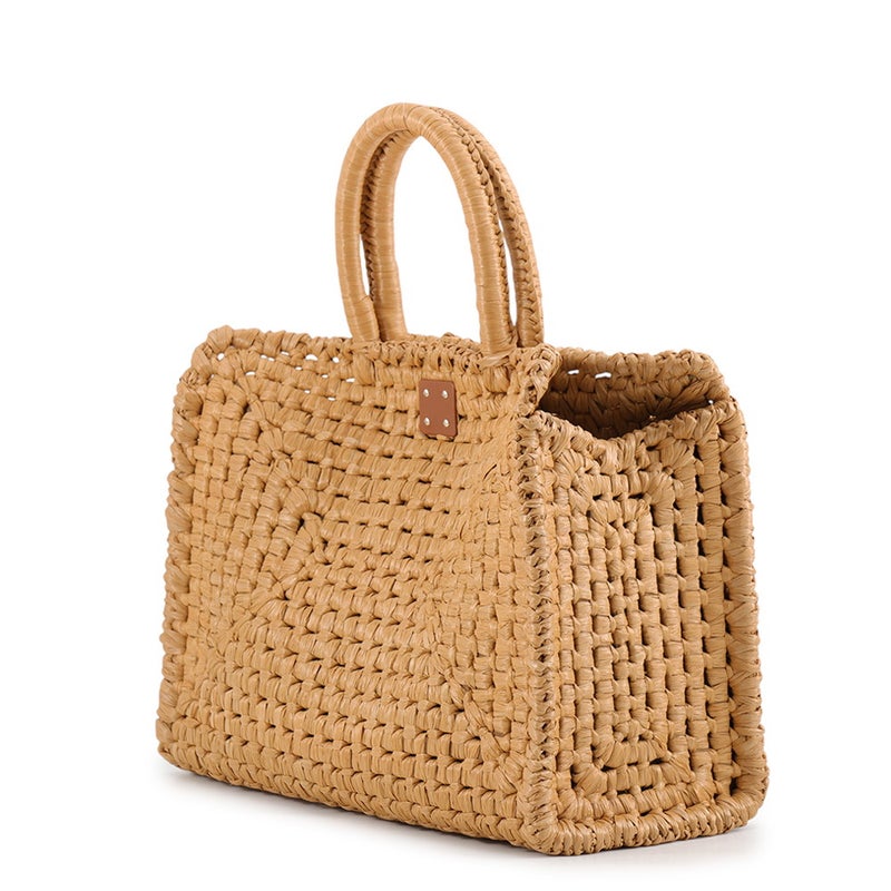 サルヴァトーレ・フェラガモ ハンドバッグ スタジオ ラフィア 211101 Ferragamo