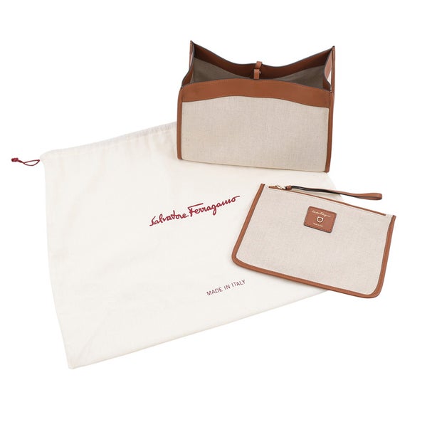 サルヴァトーレ・フェラガモ ハンドバッグ スタジオ ラフィア 211101 Ferragamo