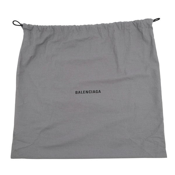 バレンシアガ トートバッグ ネイビーカバス S ポーチ付 339933 BALENCIAGA バッグ 黒 白