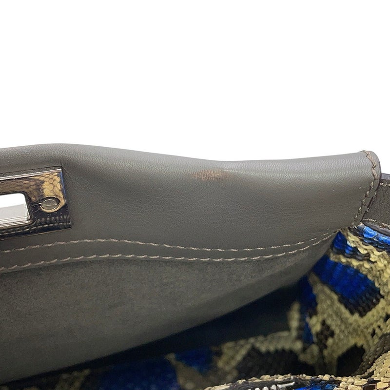 フェンディ ハンドバッグ ピーカブー レギュラー レザー/パイソン 8BN290 FENDI 2wayショルダー